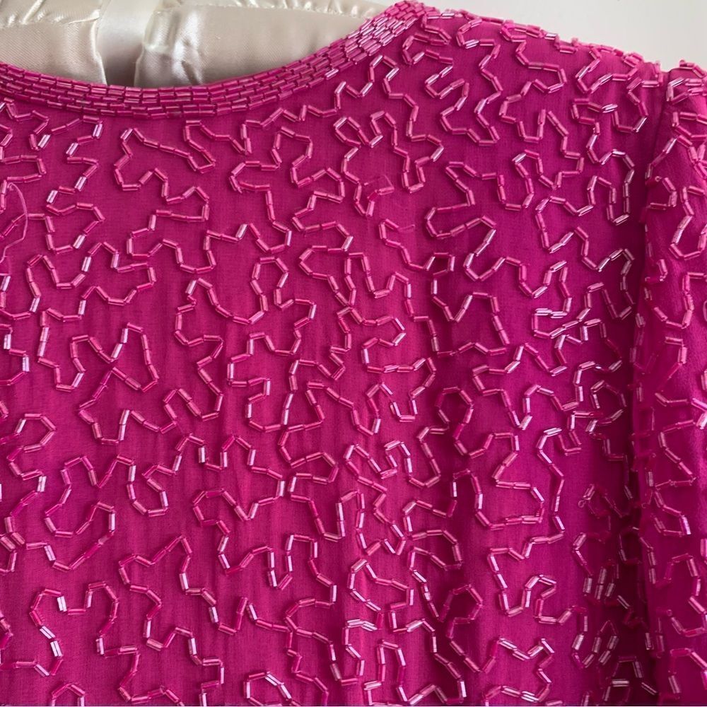VINTAGE SILK DRESS - Picture 15 of 16